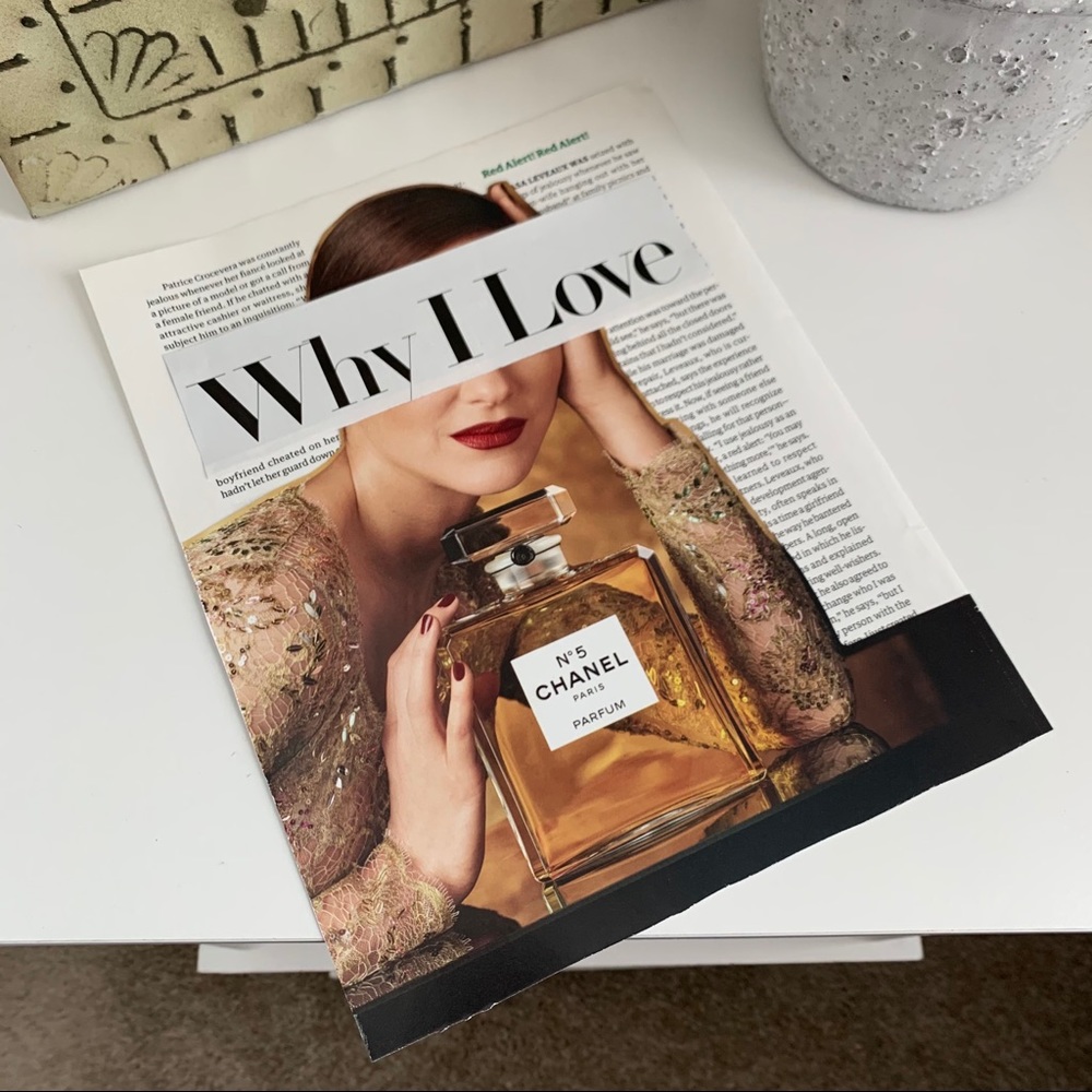 Chanel No 5 Perfume Wall Art Why I Love Glam Fashion Decor - Picture 4 of 11